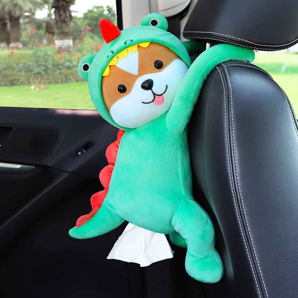 Soft Car Seat Tissue Box Hanging Car Tissue Storage Creative Tissue Dispenser Family Car Style 2