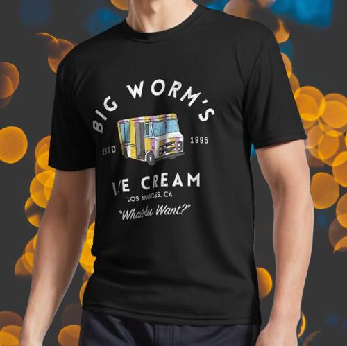 New Shirt Big Worms Ice Cream Logo T-Shirt Funny American Unisex Size S-5XL S