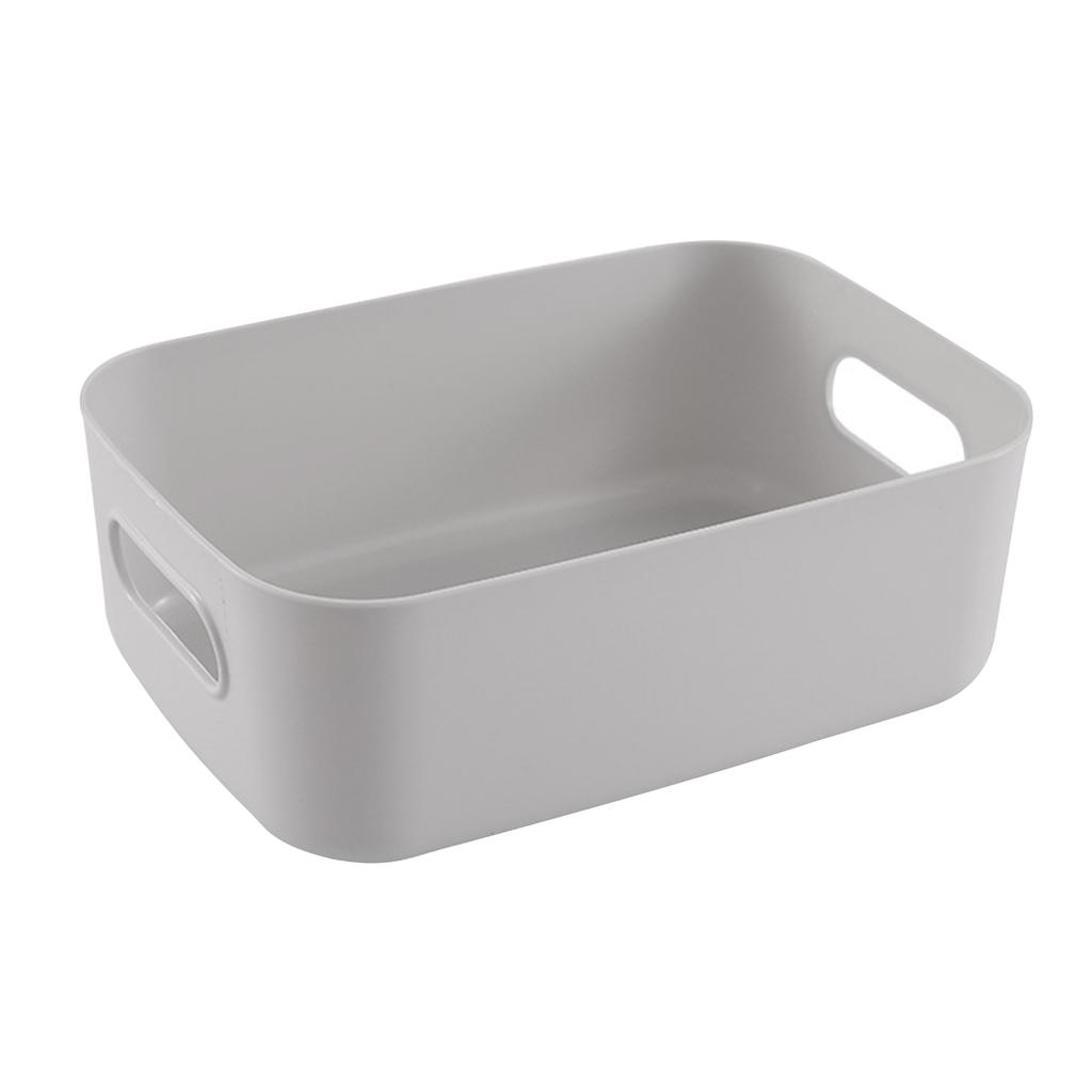 Plastic Storage Basket Desktop Portable Plastic Kitchen Refrigerator Basket Bathroom Desktop Storage Box Snack Cosmetic Organizing Box for Cabinet