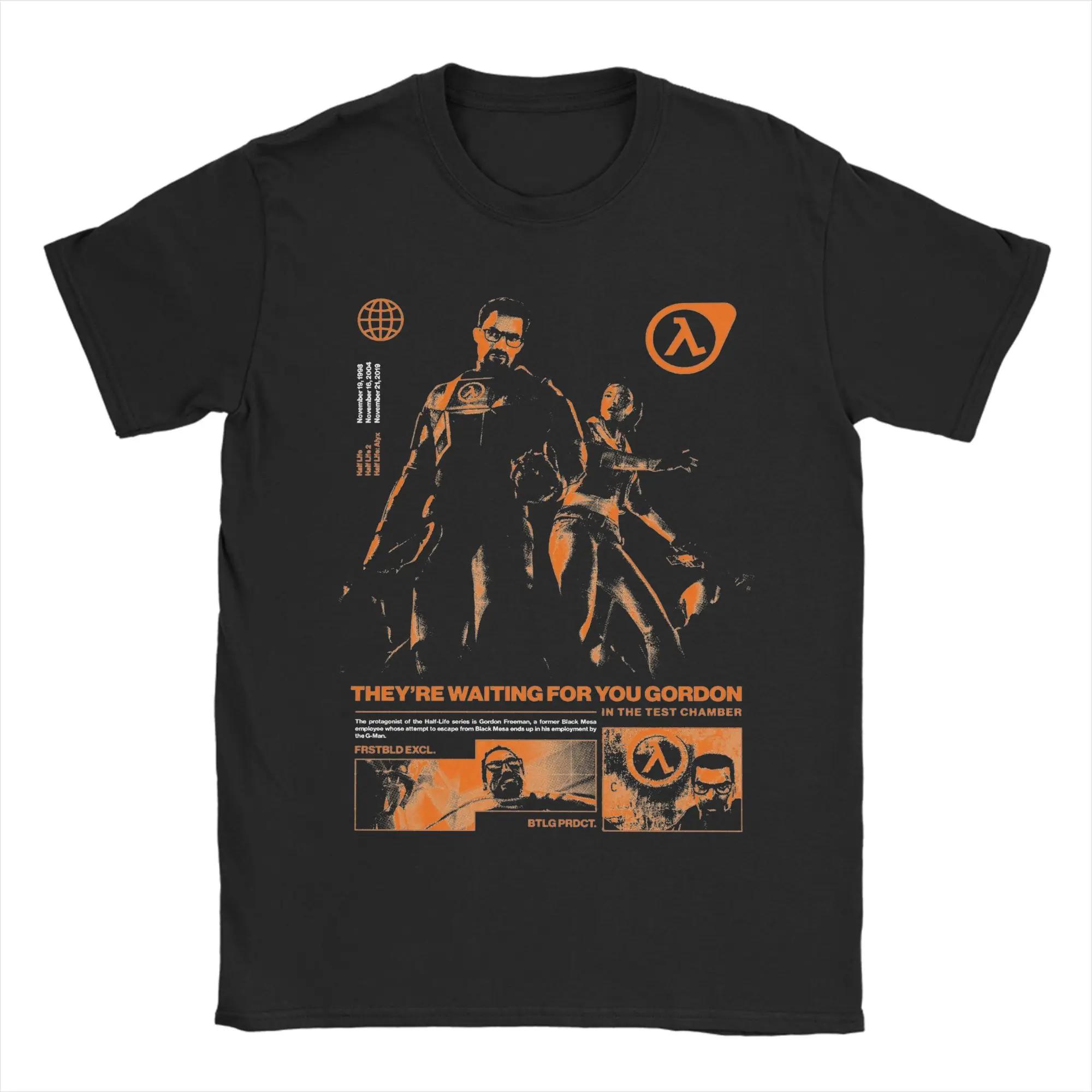 

Half Life Video Games T-Shirts Men Women Creative Cotton Tee Shirt O Neck Short Sleeve T Shirt Clothing 4XL