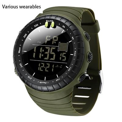 Módní Cold Light Digital Watch Jednoduché multifunkční vodotěsné elektronické hodinky Venkovní sportovní pánské hodinky