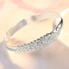 925 Silver Peacock Opening Screen Bracelet For Women Luxury Designer Texture Open Bracelets Party Original Jewelry Gift