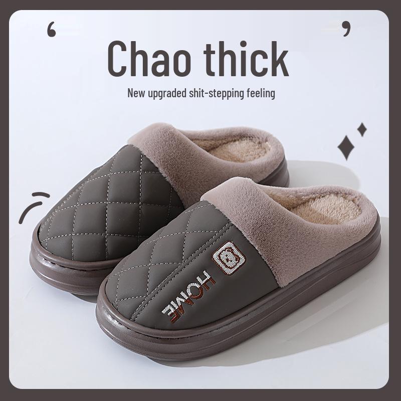 2025 Winter Wasserdichte Baumwollpantoffeln: Dicke Sohle, Rutschfest, Fersenbedeckend, Indoor- & Outdoor-Schuhe für Damen & Herren