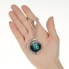 Luminous Zodiac Double-Sided Rotating Pendant Keychain for Couples - European & American Creative Design.