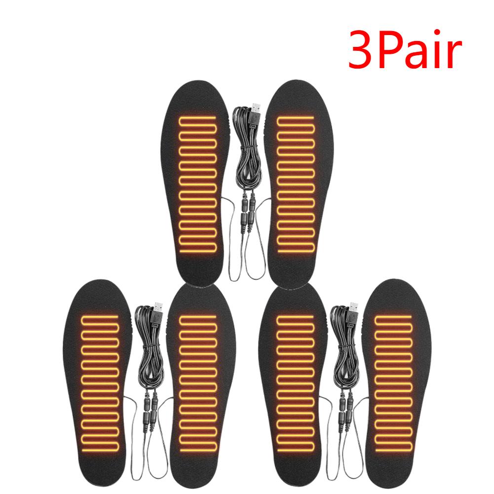 USB Electric Foot Warming Pad Feet Warmer Sock Pad Mat Winter Outdoor Sports Heating Insole Winter Warm for Skiing Hiking