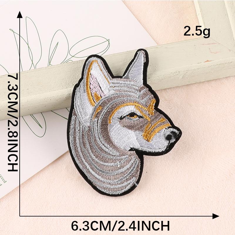 Clothing accessories wolf dog eagle tiger animal patch sticker clothing accessories embroidery logo badge embroidery cloth sticker