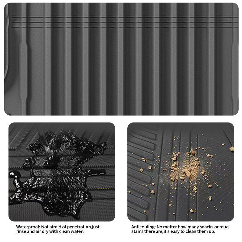 Fits 24 BYD SHARK Trucks: TPE Rear Bed and Trunk Protective Mats.