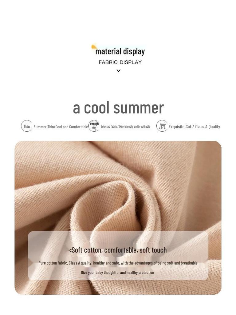 Summer Short Sleeve Pure Cotton Baby Romper - Infant Cartoon Crawling Bodysuit
