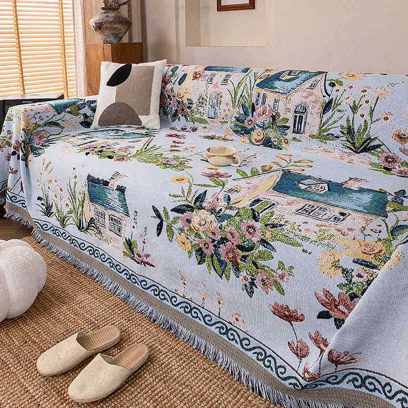 Universelles Vier-Jahreszeiten Polyester-Baumwoll Sofa Überwurfhandtuch