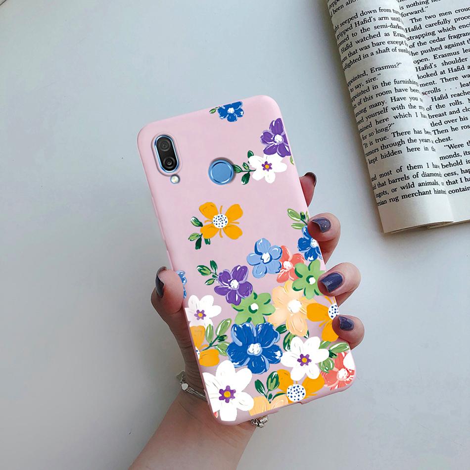 For Honor Play Case COR-L29 COR-L09 Phone Cover Stylish Flower Soft Silicone Matte Case Fundas For Honor Play Shockproof Bumper