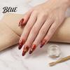 Autumn Nail Decals Maple Leaf Stickers Self-Adhesive Fall Leaves Decals Decorations Women Embossed Manicure Stickers for Home and Salon Use