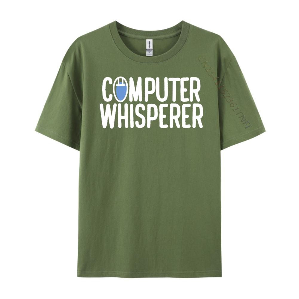 Pc Nerd Techie IT Technicus Computerfluisteraar Blauw En Wit Grafische T-shirts Dames Klassiek Grappige Cadeaus Grote Maten