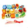 Wooden Bead Threading Toy Gifts Lacing for Children Kids Toddlers vegetable and fruit