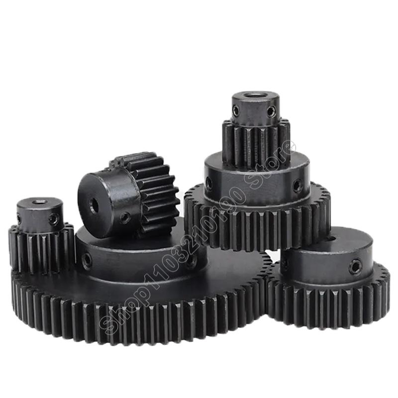 1 Adet 1.5 Modül Düz Dişli 1.5M Pinyon Dişliler 30 35 40 45 50 60 65 70 80 Diş Silindirik Motor Dişlisi Şanzıman Parçaları Delik 8-25mm