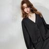 CHUYU Women's Brushed V-Neck Cardigan