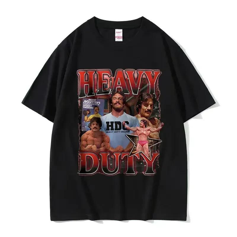 

Женская графическая футболка для бодибилдеров Mike Mentzer Heavy Duty, ретро, высокое качество, модная футболка, топы, футболки оверсайз M