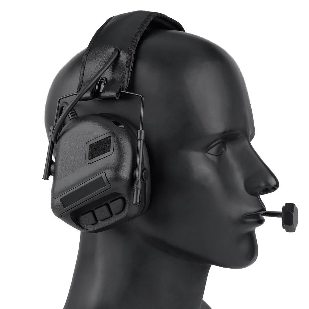 5th Gen Chip Tactical Headset HD-09 Over-Ear Pickup Noise Cancelling Headphones ABS+Sound Insulation Cotton Outdoor Shooting Hunting Military