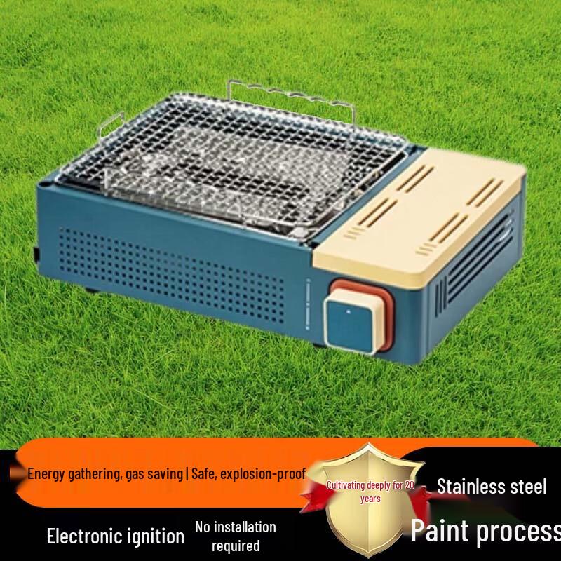 Beifu Portable Camping Gas Stove & BBQ Grill Combo