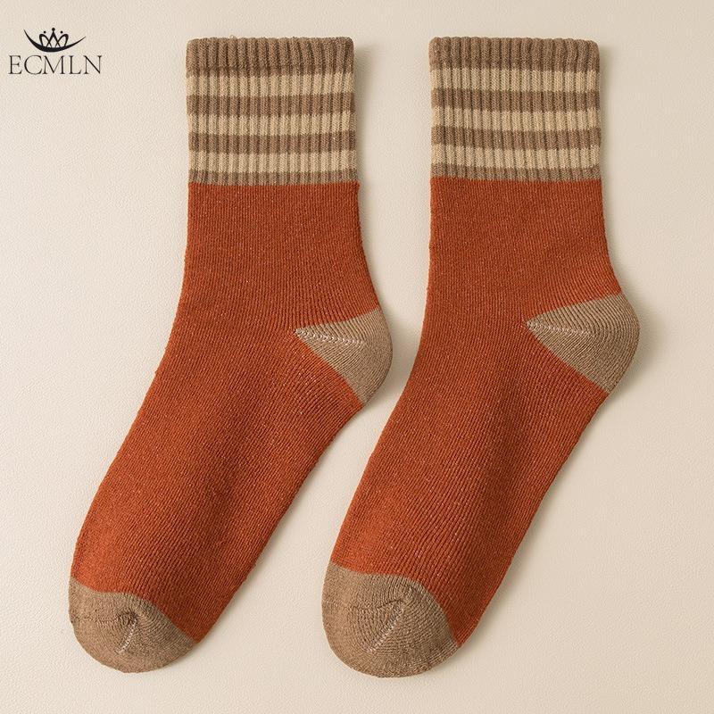 

Носки Мужские Супер Толстые Однотонные Носки Шерстяные Теплые Носки Защита от Холода Снега Зимние Теплые Мужские Носки 1 pair коричневый