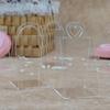 13 Piece  Wedding Party High-end Table Arrangement Plastic Triangular Handle Basket Gift Box Transparent Acrylic Candy Box Bags Holiday Gift Basket