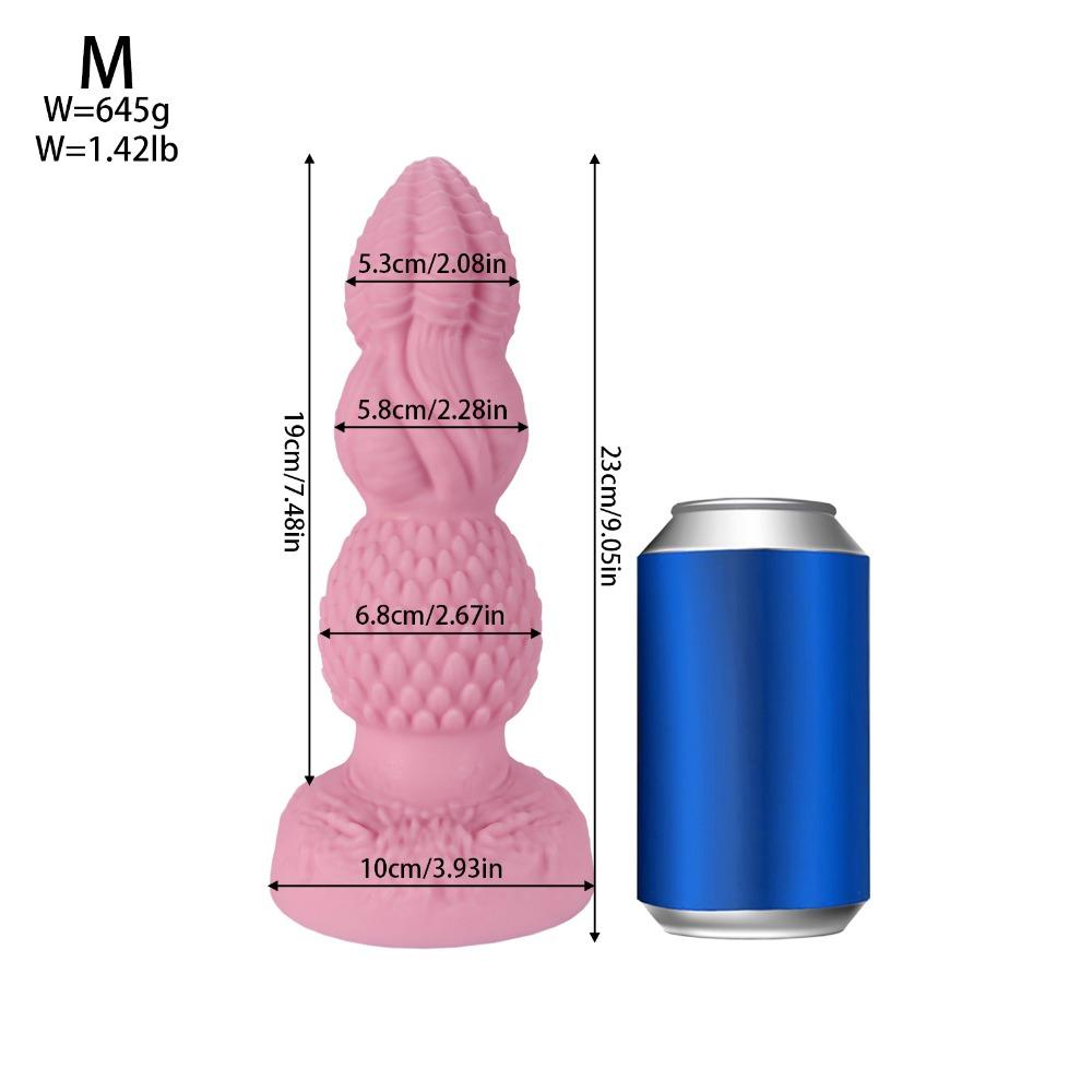 Extra Large Alien-Shaped Anal Plug - Liquid Silicone SM Sex Toy for Men & Women, Ergonomic Posterior Pleasure Device