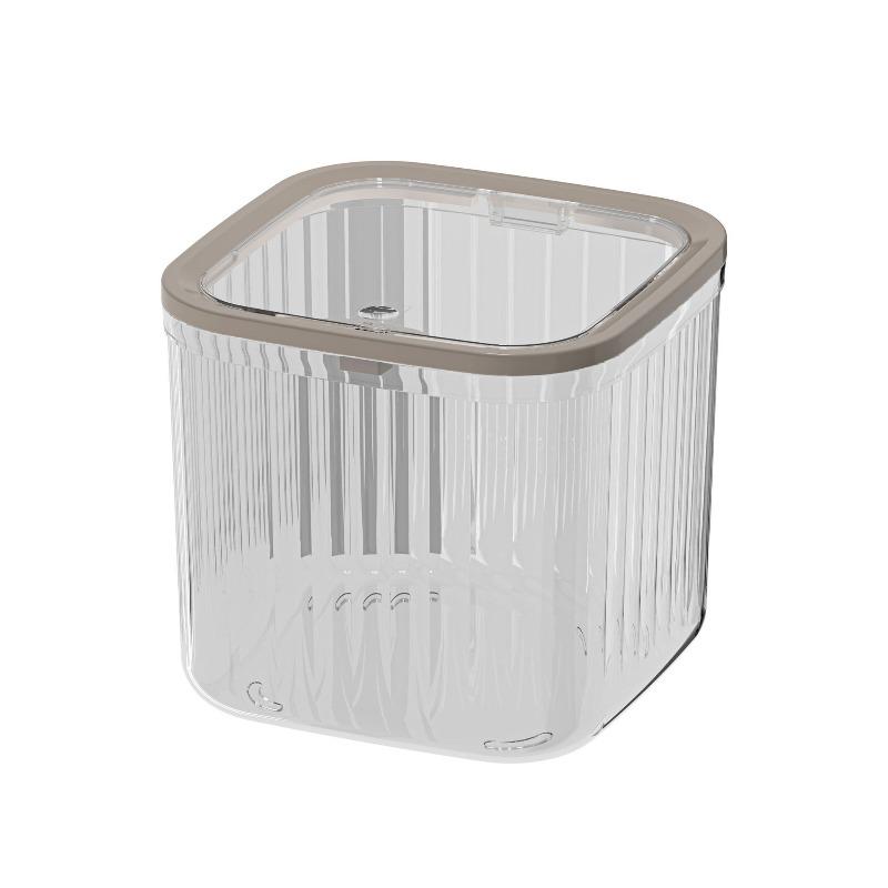

Light luxury mini desktop trash can, home living room desk, paper basket, press cover, miscellaneous storage, cleaning trash can белый