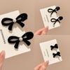 2 Stück Neujahr Rote Schleife Haarspange für Frauen Niedliche Kleine Perle Seitenclip Schleife Haarnadel Mädchen Party Kopfschmuck Haarschmuck