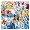 Haaland Aufkleber 50 Stück Fußball Sportstar Haaland Wasserdichte Abziehbilder DIY Laptop Scrapbook Aufkleber Kreatives Geschenk