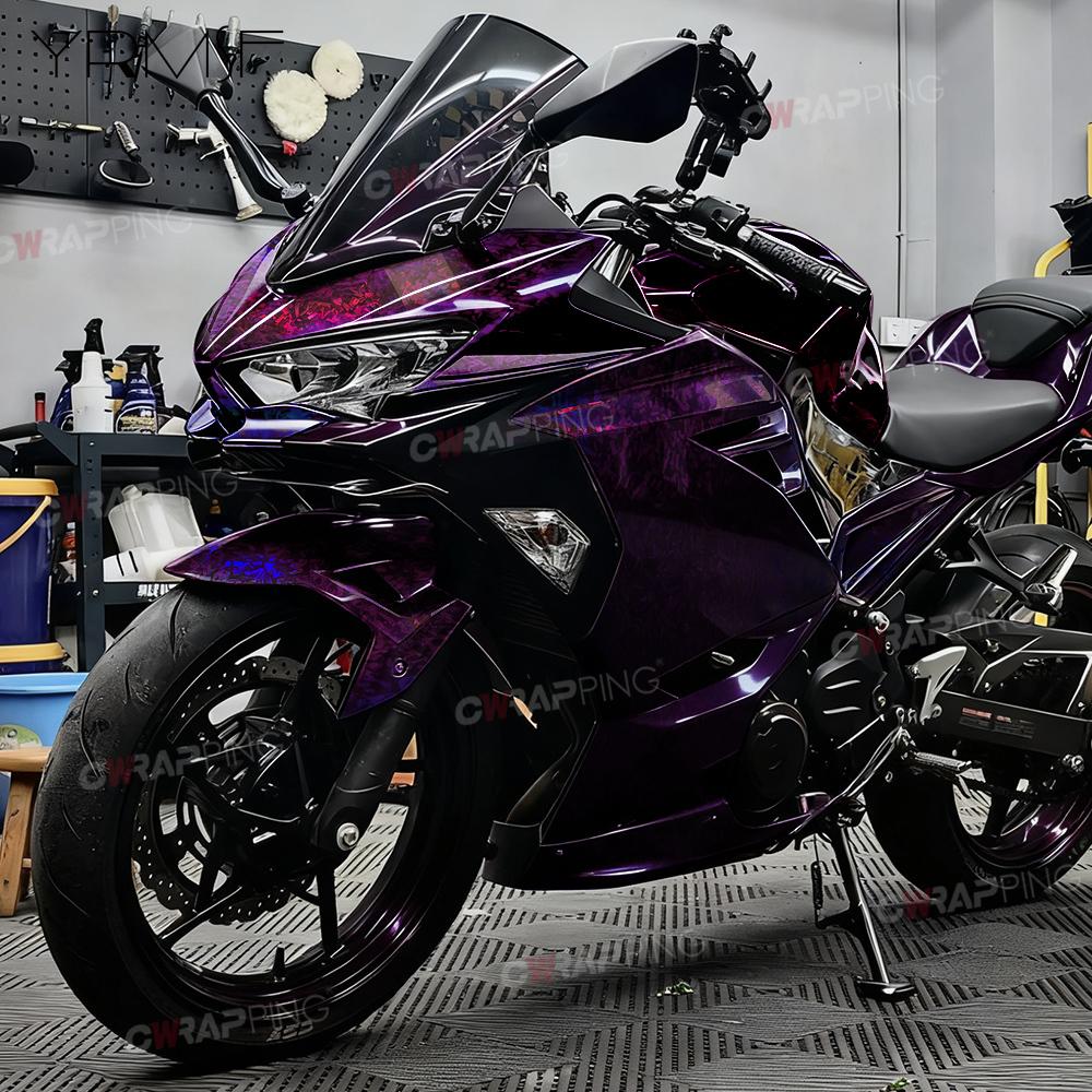 Car Foiling Carbon Fiber Sticker Motorcycle Accessories Auto Vinyl Paper for Car Wrapping Film Glossy Forged Carbon Wrap Outdoor