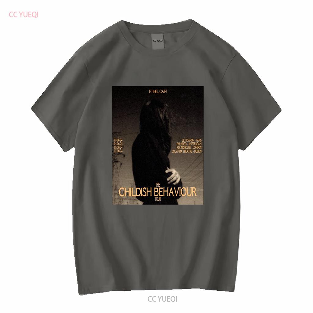 The Childish Behaviour Tour 2024 Ethel Cain Cotton T Shirt Full Size S 5xl Se324 Long Or Short Sleeves Vintage Washed Stylish
