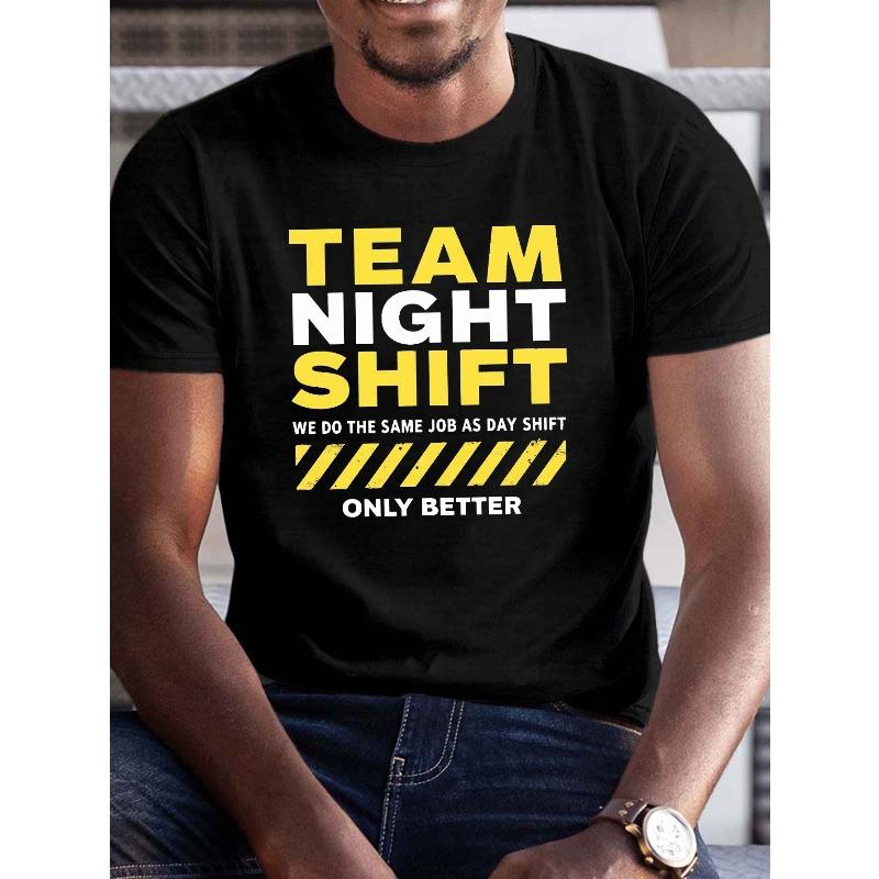 European Size Plus Size Men'S Graphic T-Shirt - Casual Crew Neck, Short Sleeve, Summer Tee with Yellow & White Design,Casual Wear|Bold Lettering Shirt