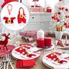 1PC Christmas Napkin Rings Set Snowman Snowflake Xmas Decor