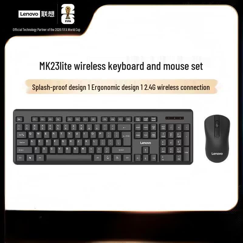 Lenovo MK23Lite Wireless Keyboard & Mouse Set