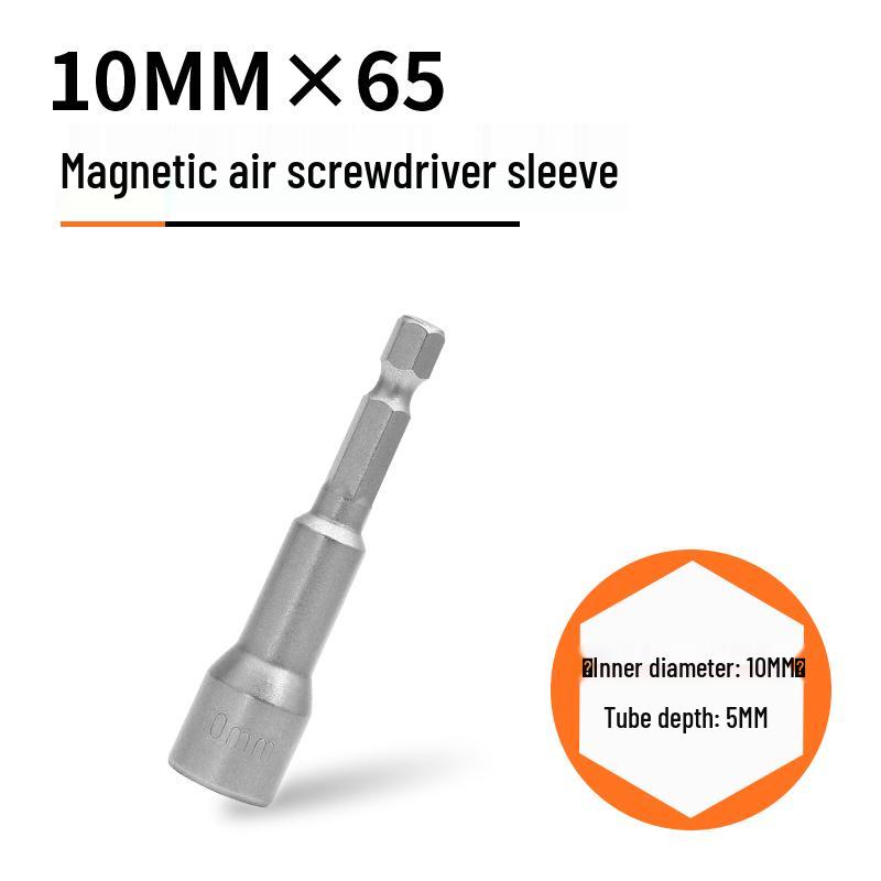 Strong Magnetic Hex Socket Bit Set for Electric & Air Wrench, Deep Extended Rod Screwdriver, Hand Drill