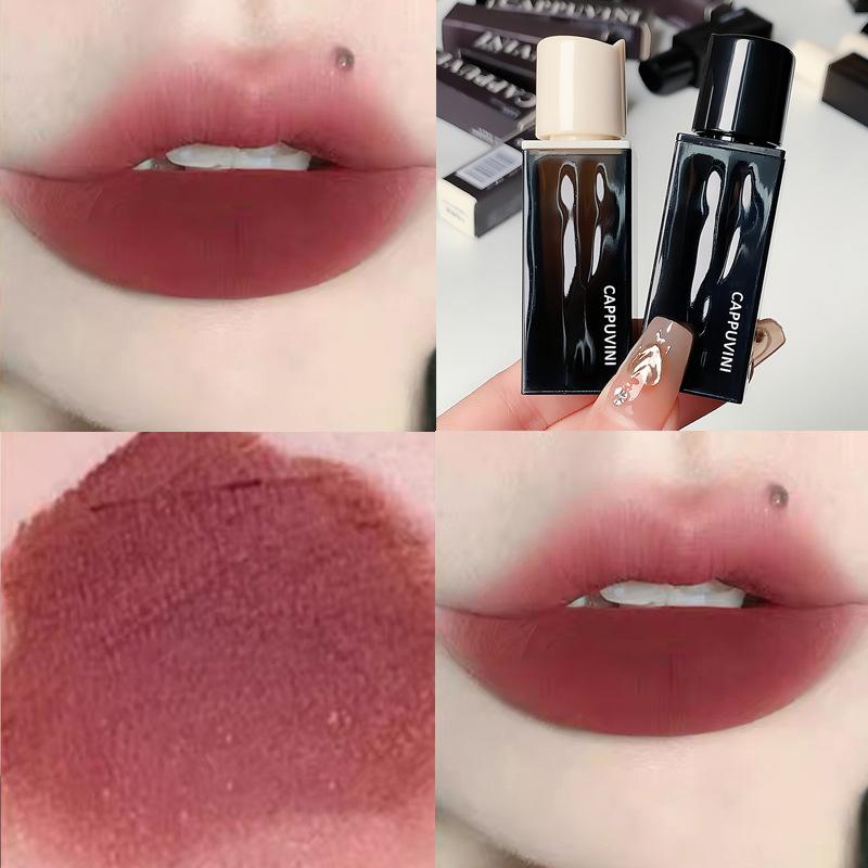 Aqua Amber Lip Glaze, velvet matte, long-lasting, non-sticky, whitening lipstick