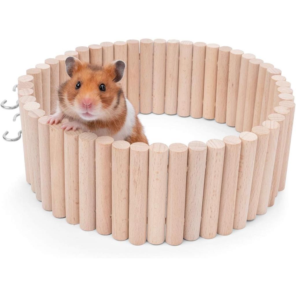 Wood Hamster Suspension Bridge Toy, Long Climbing Ladder for Dwarf Hamster Mice Mouse Gerbils and Other Small Animals