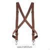 Men Women Suspender Heavy Duty Swivel Hooks Elastic X Type Unisex for Belt Loops Side Clip