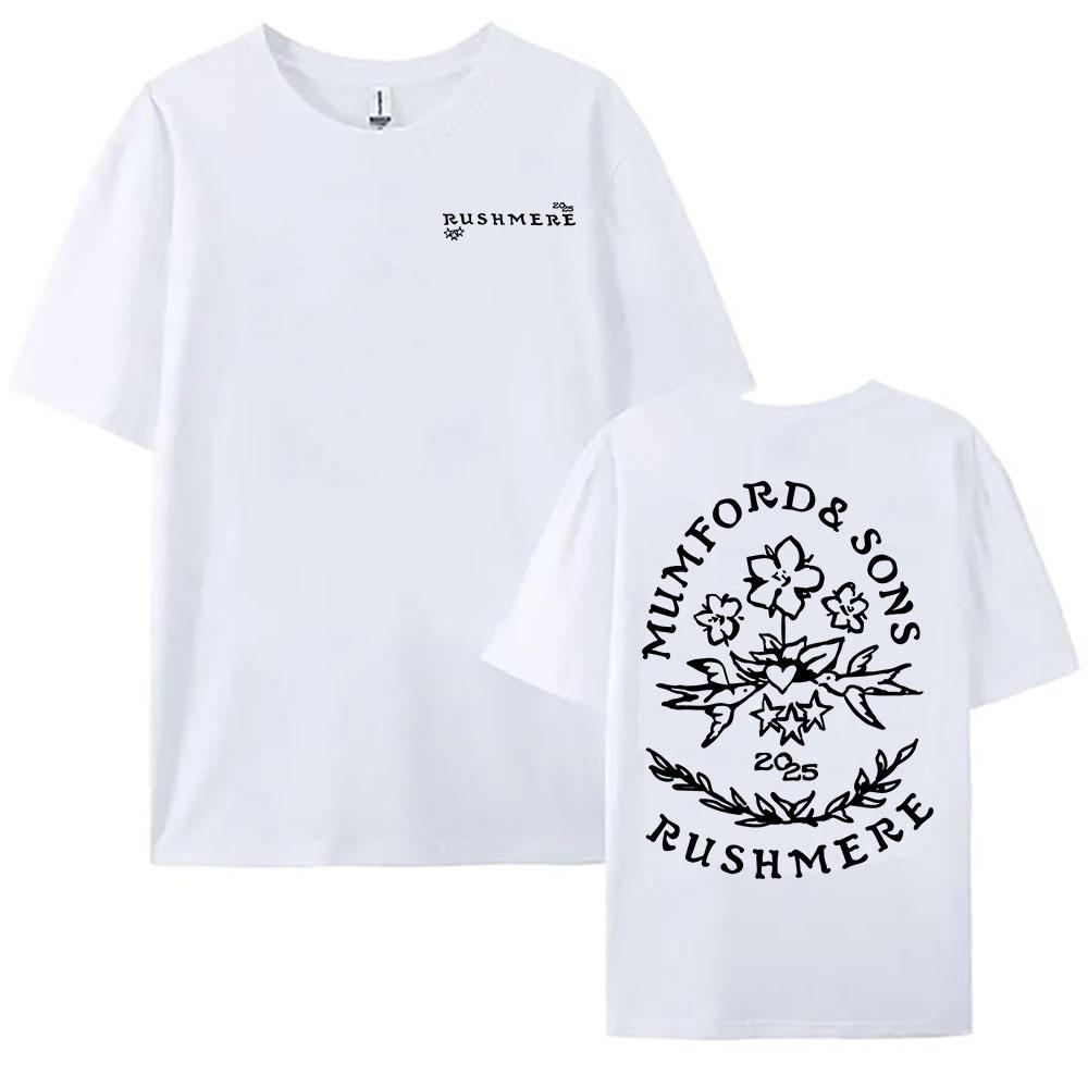 RUSHMERE Album 2025 Tricou Grafic Trupa Folk Rock Mumford & Sons Imprimeu Tricouri Bumbac Bărbați Femei Tricouri de Vară Tricouri Hip Hop