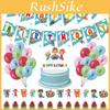 Kids Cocomelon Theme Birthday Party Decor Supplies Banner Caketopper Balloon