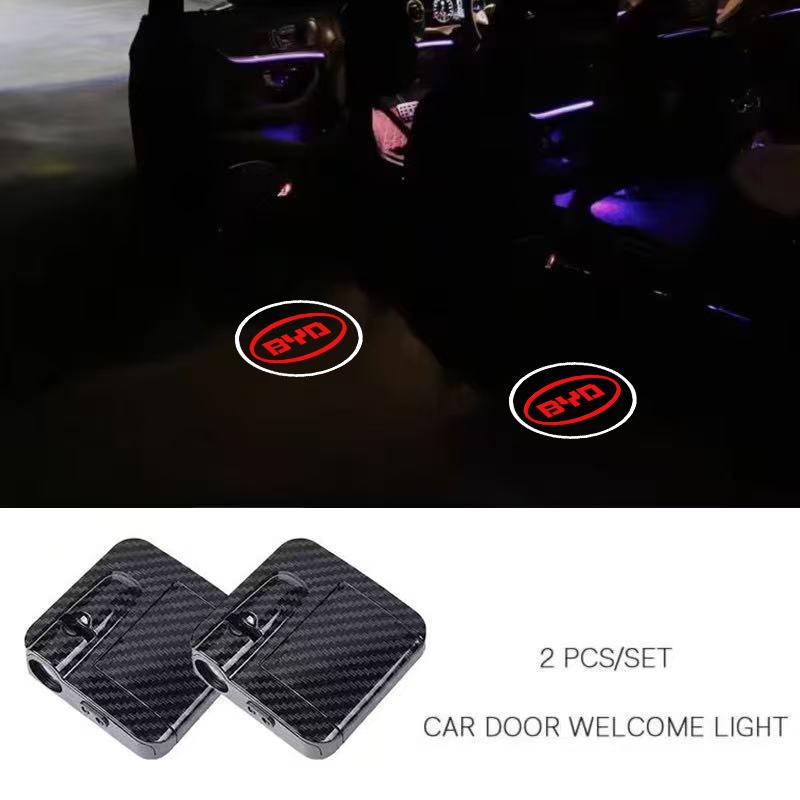 

2Pcs BYD GROUP Car HD Led Door Welcome Light For BYD F3 L3 F0 G3 S6 F6 M6 S7 Atto 3 Yuan Plus Song Plus Seal Dolphin Sealion
