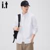 Izzueit Men's Pure Cotton Long Sleeve Casual Shirt