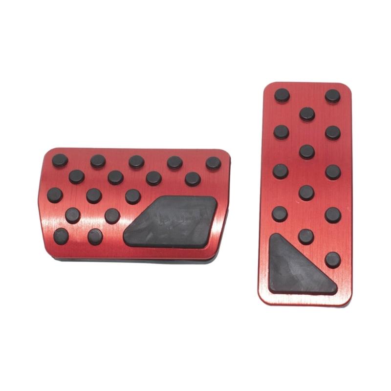 Upgraded Gas Brake Pedal Cover Aluminum Alloy Non Slip Pedal Pad Accelerator Brake Foot Pedal Cover Simple Installation