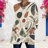 Women Plus Size Round Neck Long Sleeve Pink Purple Plaid Printed Loose Longline T Shirt With Pockets