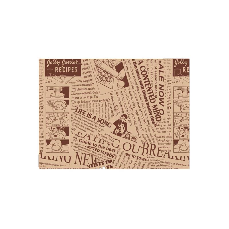 

Brown English Print Deli & Food Wrapping Paper