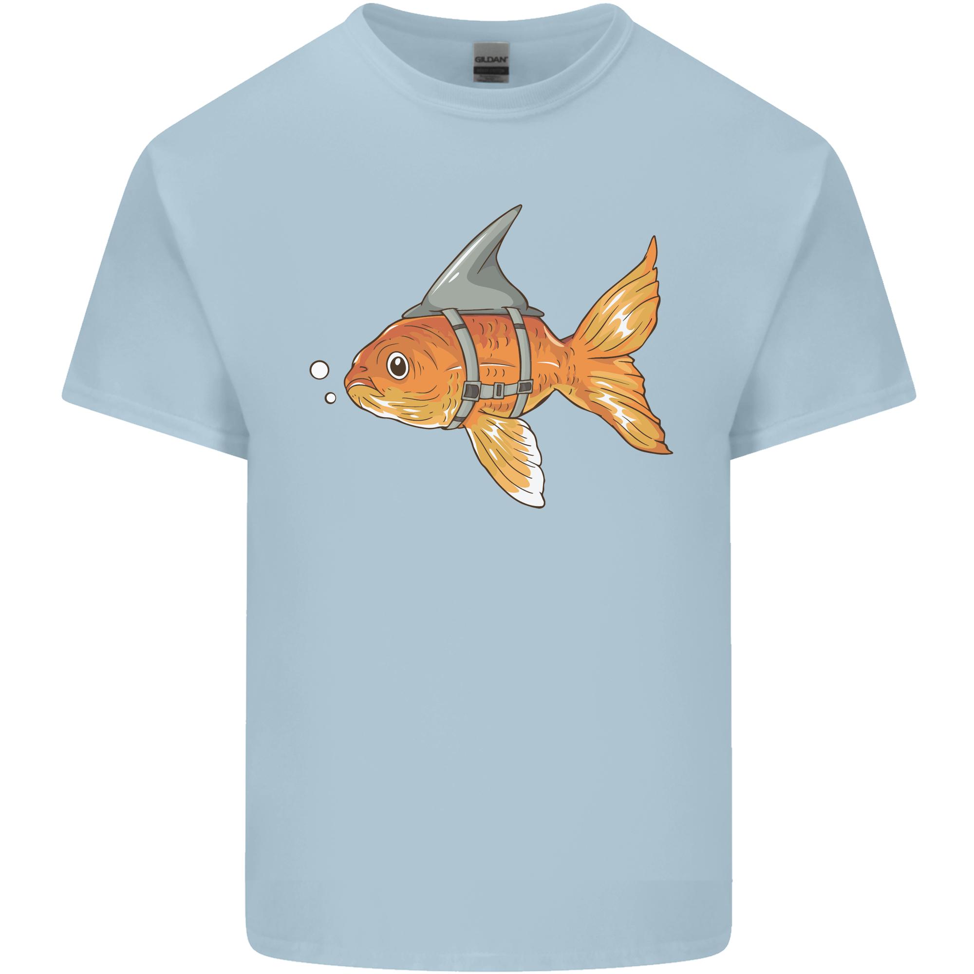 Shark Wannabe Funny Goldfish Sea Fishing Unisexs Light Cotton TShirt S