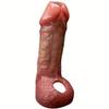 Realistic Silicone Penis Sleeve for Men – Hollow, Reusable Wearable Dildo, Soft Liquid Silicone, Anatomical Detail, No Battery Needed, Adult Toy