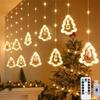 LED Star Curtain Christmas Lights – Decorative Copper Wire Icicle Lights