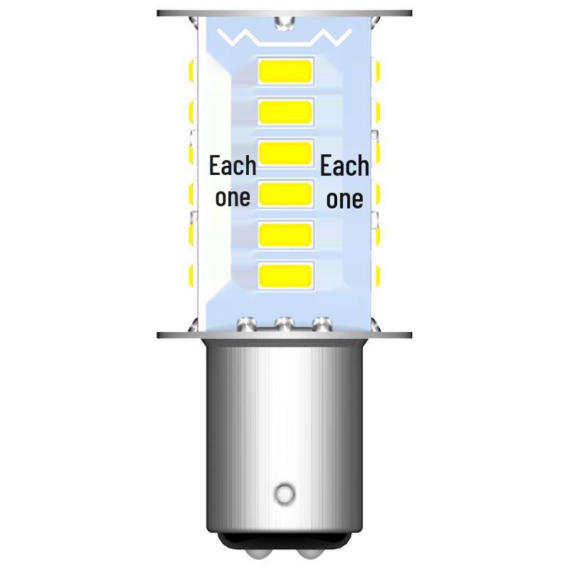 1157 LED Red Brake Light & DRL, 4014 SMD BAY15D 2-in-1 Bulb