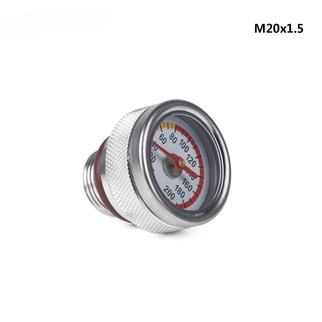Motorcycle Modification Parts Oil Gauge, Engine Temperature Gauge Oil Dipstick Accessories M30x1.5 M20 * 1.5