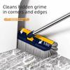 V-Shaped Bristles Floor Scrub Brush Long Handle Groove Tile Cleaning Brush Cleaning Brush  Floor
